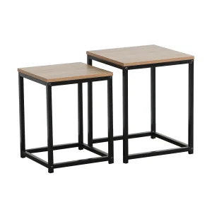 Set mesas laterales metal Industrial