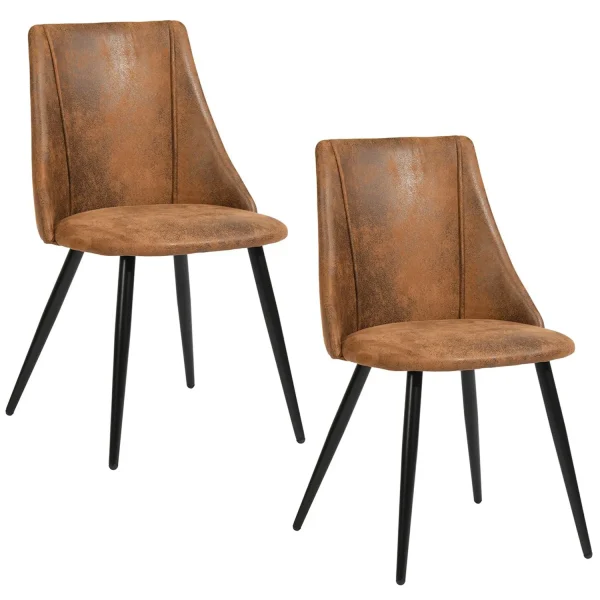 Set x 2 Sillas Comedor Moravia Café